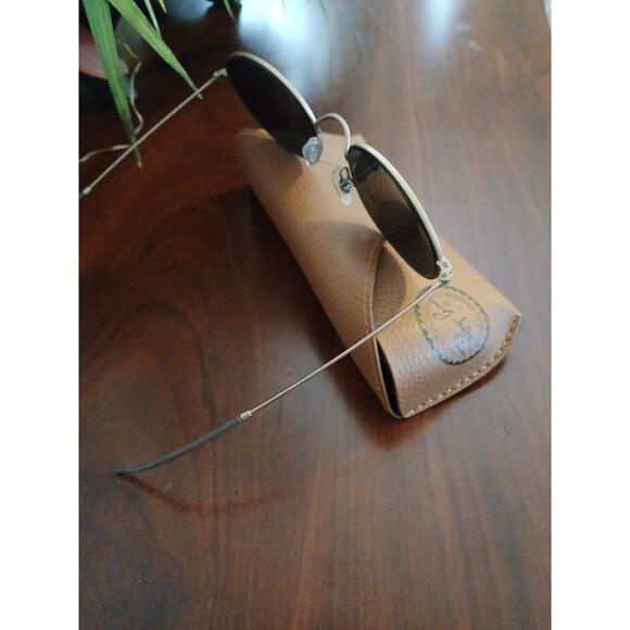 Ray Ban Sunglasses RB5320 Polarized Green Lens w/Bronze Frames and Case - Picture 4 of 8